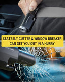 PB5N1 GoBat Pro 5-in-1 Vehicle Safety Kit, Emergency Car Escape Tool with Seatbelt Cutter, Glass Window Breaker, LED Flashlight, 12W USB-C Car