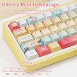 Pbt Keycaps 145 Keys Cherry Profile Cute Keycap Dye-Sublimation Gradient Rainbow Candy Keycaps Set Custom Keycap For Cherry Gateron Mx Swithes Mechanical Keyboards