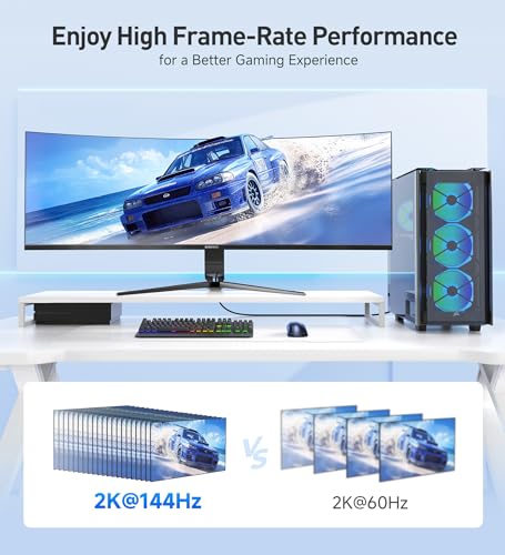 3-Pack High Speed HDMI Cable 15 ft with 4K @60Hz, 2K @144Hz, FreeSync, G-SYNC and HDR Support for Gaming Monitor, PC, Apple TV, and More