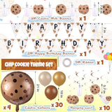 48 Pcs Cookies Milk Birthday Party Decorations Include 3 Cookies Milk Banner 4 Cookie Foil Balloon 30 Latex Balloons 10 Hanging Swirls With Ribbon For Cookie Milk Party Supplies Baby Shower