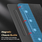Galaxy Tab S9+ Plus Case, Multi-Angle Stand Cover Compatible With Samsung Tab