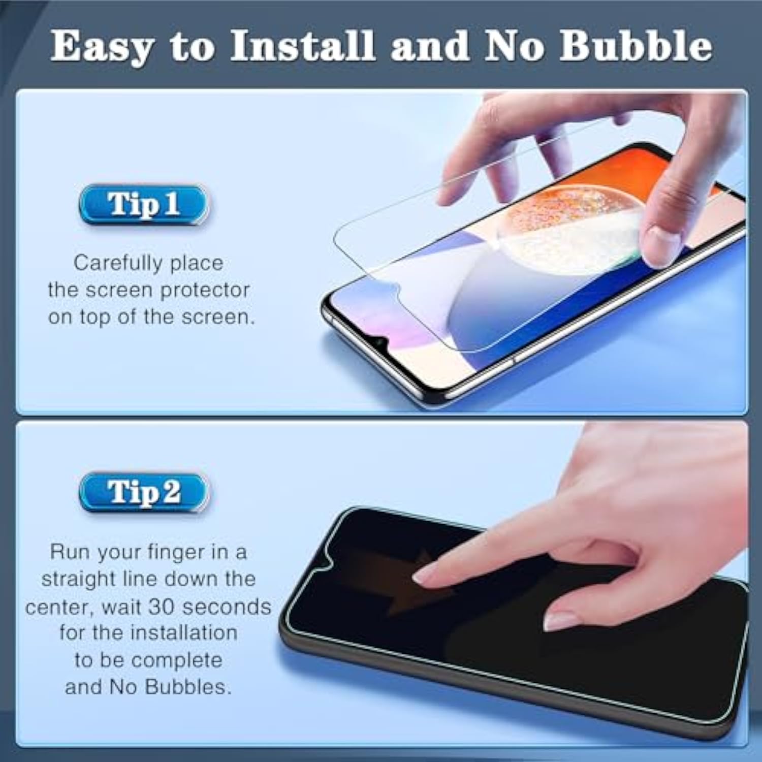 Samsung Galaxy A14 5G Screen Protector 3-Pack Tempered Glass 9H