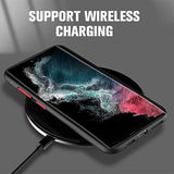 Galaxy Note 10 Plus Case Magnetic [Support Magsafe Charger] Wireless Anti-Scratch Shockproof Matte Clear Camera Protection Slim Thin Phone Cover Case For Samsung Galaxy Note 10 Plus 6.8"-Black