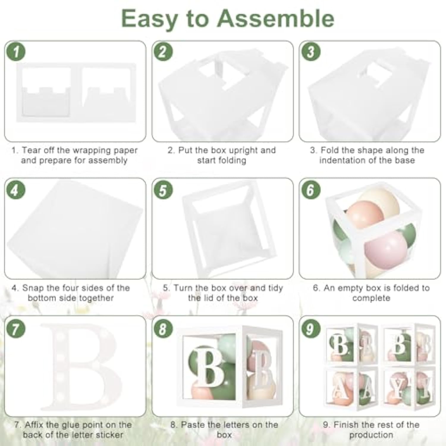 153Pcs Pink And Sage Green Balloon Arch Kit, Baby In Bloom Baby Shower Decorations For Girl Boxes With Letters (A-Z+Baby) For Boho Floral Baby Shower Birthday Gender Reveal Party Supplies