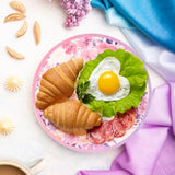 Paper Plates 7Inch Party Plates Disposable 50 Pcs Dinner Printed Dessert Plate Party Supplies Tableware For Birthday Anniversaries Baby Shower Wedding (Butterflies)