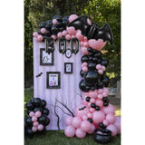 Pink Halloween Balloon Arch Kit: Bat & BOO Decor - 169 Pcs