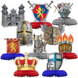 10 Pieces Knights Decorations Knight Birthday Party Supplies Medieval