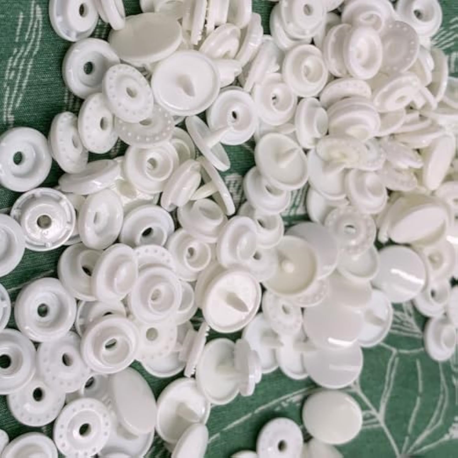 1000Set Kam Resin Snap Buttons T5 White Color