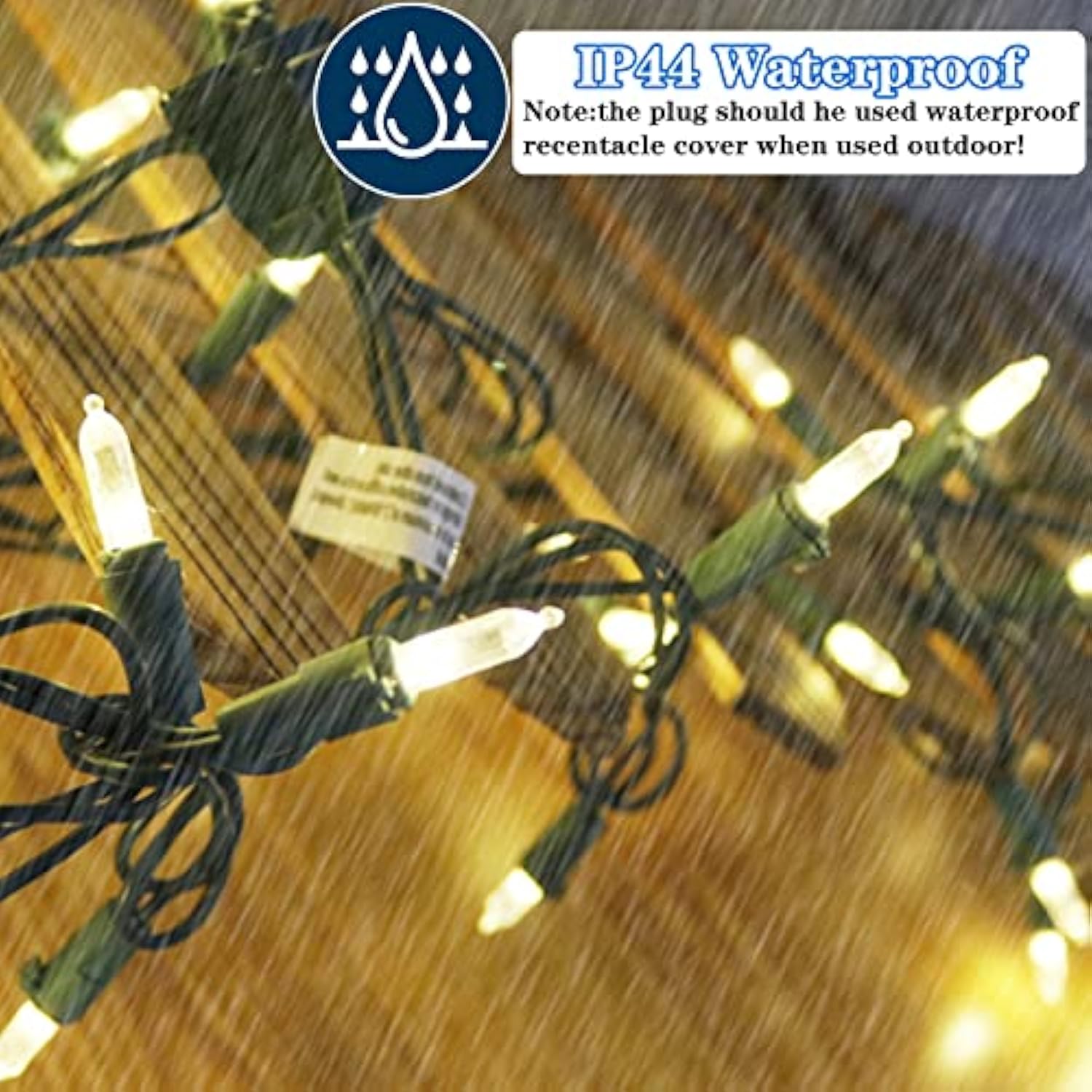 100 Led Christmas Twinkle Lights, 25 Of 100 Lights Twinkle, 33Ft Mini Christmas String Lights For Indoor & Outdoor, Conn