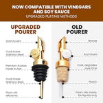 - Premium Olive Oil Dispenser Bottles For Kitchen With Pourer - Oil And Vinegar Dispenser Set, Glass Dispenser For Kitchen, Dispenser Bottle Of 350Ml - Set Of 2