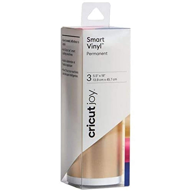 Joy Smart Vinyl - Permanent Matte Metallic - 5.5" X 18"(3), Adhesive D