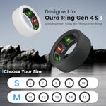 Ring Cover For Oura Ring Gen 4/ Gen 3, Anti-Scratch Elastic Silicone Case Protector For Men Women Working Out Gym
