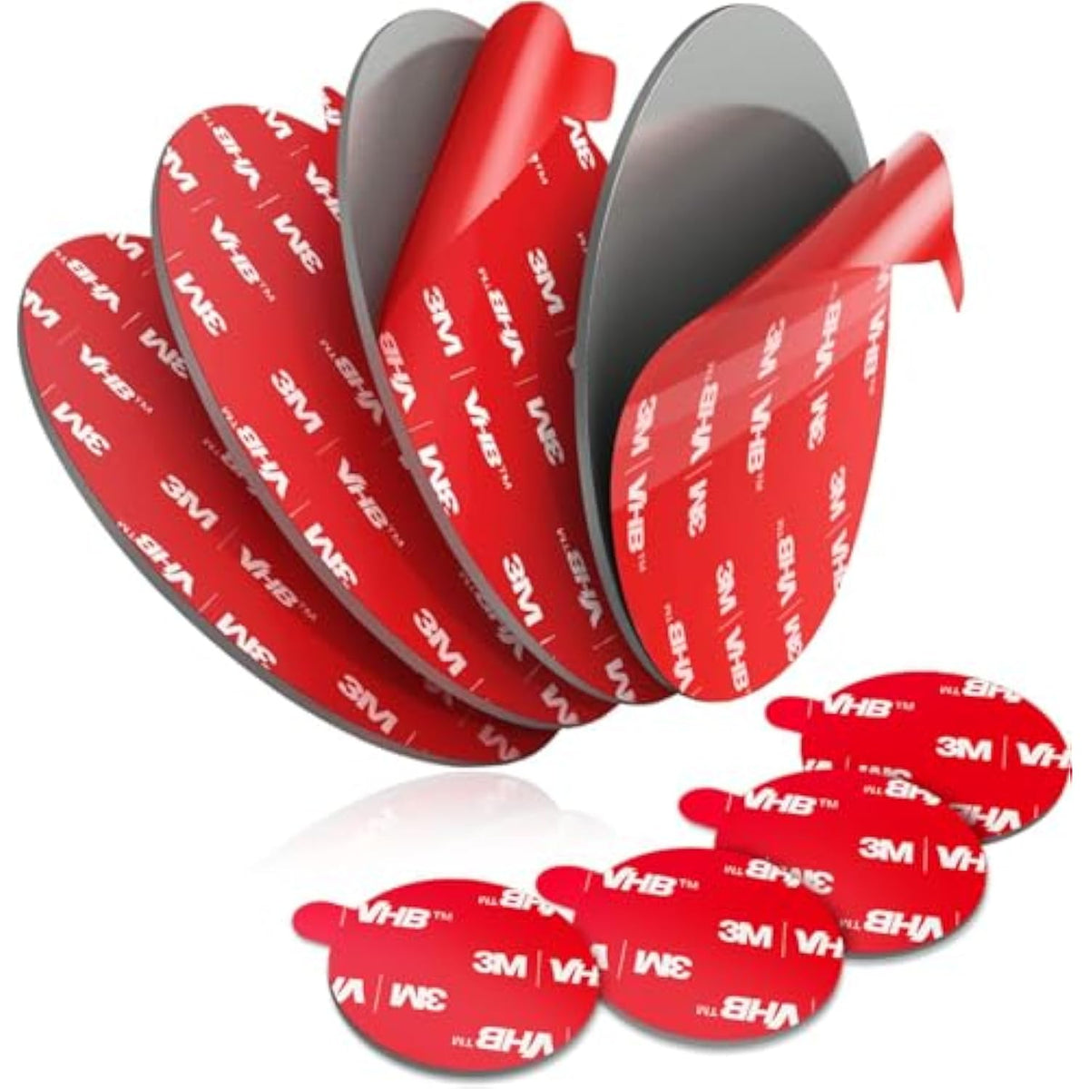 4 Pack 3.15 Inch & 23mm Double-Sided Adhesive Pads for Car Mounts