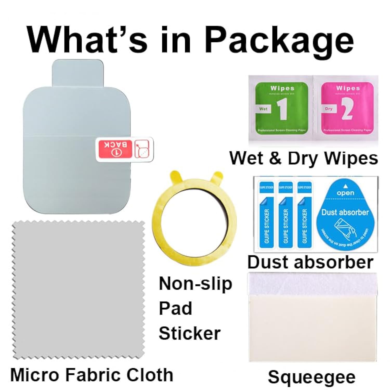 Soft Screen Protector Compatible With Butele H69 0.96 Inches Smart Watch, 6 Pieces, Full Coverage, Bubble Self-Healing