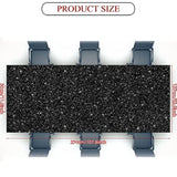 3 Pcs Black Glitter Tablecloth, 54 X 108 Shimmer Table Cloth For Women, Sequin Sparkly Plastic Waterproof Disposable For Star Galaxy Space Themed Gothic Halloween Disco Wedding Birthday Party