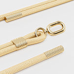 Phone Lanyard 2 Pack - Universal Crossbody Neck Strap With 4 Pads Durable Adjustable Nylon Phone Lanyard For Iphone Samsung And More (Black+Gold)
