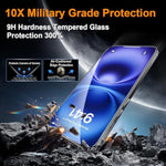 OneFish Privacy Screen Protector for iphone 16 Pro Max, Airbag Edge Protection Anti Spy Private Tempered Glass Film with Installation Frame 9H Scratch Resistant Easy Installation-2Pack.