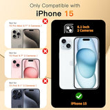 For Iphone 15 Case 6.1'' Upgraded 360° Spin Magnetic Stand [Compatible With Magsafe][Military Protection] Plating Matte Scratch-Resistant Back Protective Shockproof Phone Case, Black Gold