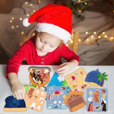 Christmas Nativity Ornament Crafts For Kids - 16 Pack Make Your Own Nativity Scene Ornament Kit With Nativity Diy Craft Stickers Cutouts For Kids Xmas Tree Holiday Classroom Art Activity Party Favors