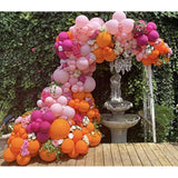 Pink & Orange Balloon Garland Kit: 158-Piece Summer Party Decor
