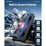 iPhone 17e Case with Built-in Screen Protector and Kickstand for iPhone 17e/16e