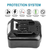 [2-Pack] 12V High-Output 5.0Ah! Battery For Makita Battery Bl1021B Bl1041B Power Tools 12-Volt Max Cxt Lithium-Ion Battery