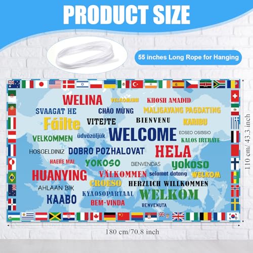 International Flag Backdrop International Welcome Banner