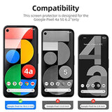3 Pack Designed For Google Pixel 4A 5G Screen Protector [Not For Pixel 4A], Tempered Glass, Case Friendly Anti Scratch Bubble Free Ultra Resistant