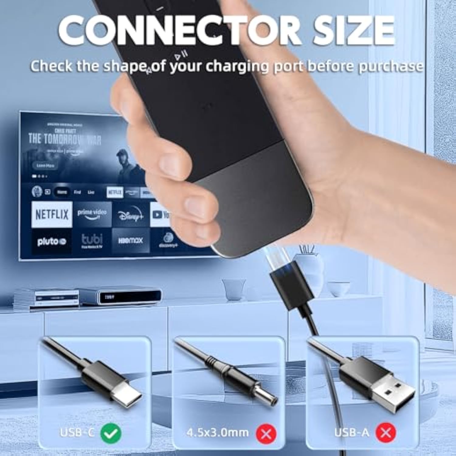 Replacement For Omnipod 5 Omni Pod 5 Charger Usb Type C Charging Cable Compatible With Samsung Tv Remote, Solar Remote, Frame, Solarcell, Rechargeable Vest Power Adapter