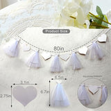 Bridal Shower Banner – Wedding Dress Engagement Party Decorations, Bride-to-Be Chair Banner, Engagement Party Supplies