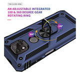 Military Grade Protective Case for Moto G Power 2021 with Screen Protector and Magnetic Kickstand Car Mount