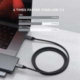 Satechi USB 4 Pro Cable, USB-IF Certified, 240W Power Delivery, 8K@60Hz/ 4K@12