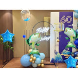 10Pc Rainbow Trout/Salmon Balloons: Fishing Party Supplies for Fisherman/Father's Day