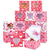 Valentines Bakery Boxes With Window, 23Pcs Heart Shaped Treat Boxes For Valentine'S Day Wedding Party Bakery Supplies Cookie Packing