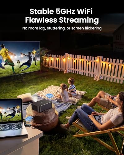 Mini Wireless HDMI Transmitter and Receiver 165FT/50M,4K Decode 1080P@60Hz Ultra HD Video Output, Plug&Play 5G for Video and Audio to Monitor from