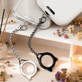 Metal Cat Head Phone Finger Grip Ring Chain Lanyard Keychain Holder Heavy Duty 5KG Capacity Anti-Loss Strap Anti Theft for All Phones Keys Earbuds
