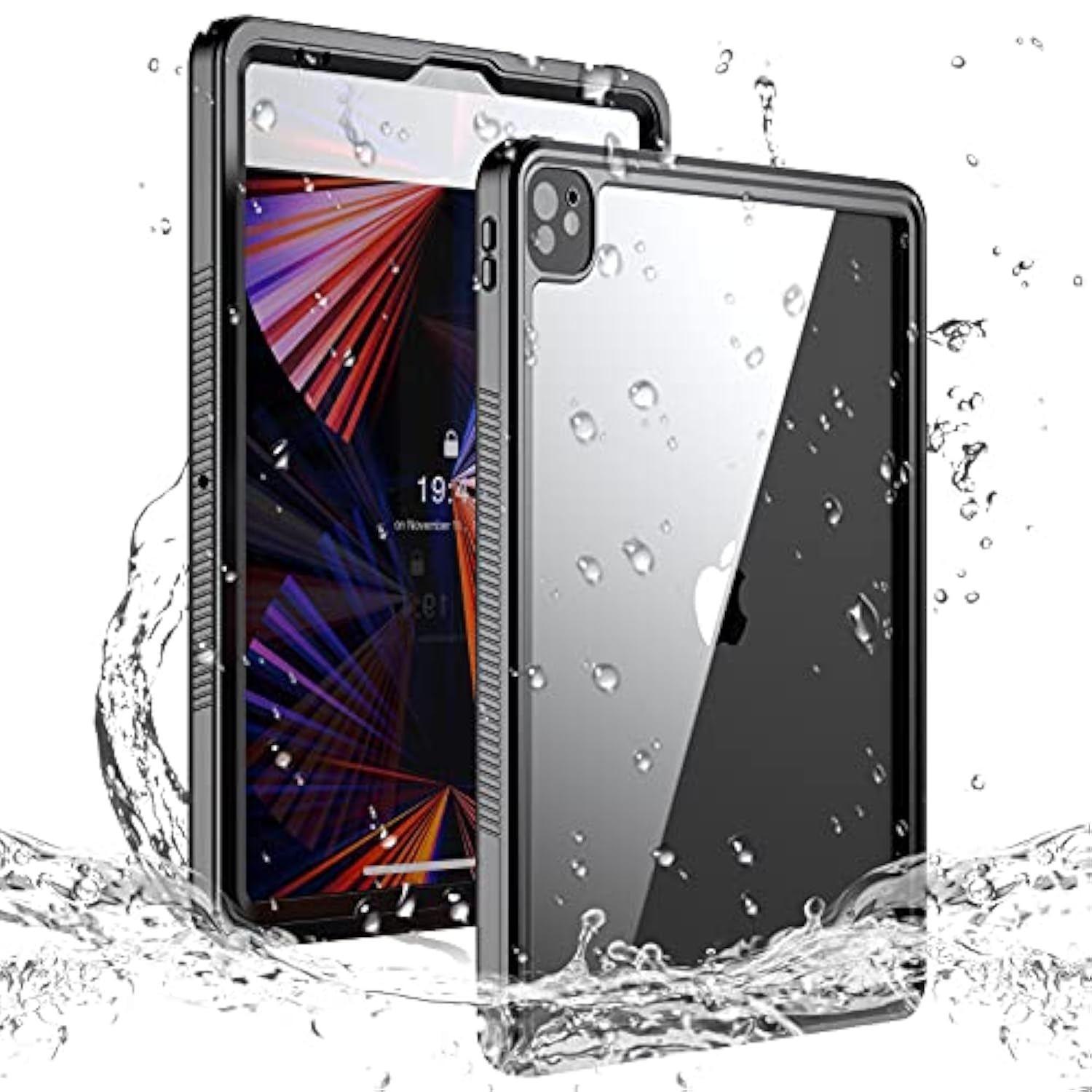 Ipad Pro 12.9 Inch Gen 5 Waterproof Case 2021,Underwater Protective Dustproof
