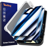 9H+ Glass For Iphone 15 Pro Privacy Screen Protector [Military Grade & Shatterproof] Screen Protector 15 Pro Tempered Glass Full Coverage Protection, 2 Packs