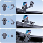 Phone Holder Car Mount For Iphone [Powerful Suction] Phone Mount For Car Dashboard Windshield Air Vent Universal Accessories [Thick Cases Friendly] Automobile Phone Holder Fit Iphone Smartphone