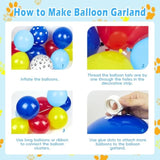 152PCS Paw Print Balloon Arch Kit with Dog Bone Foil Balloons for Baby Shower