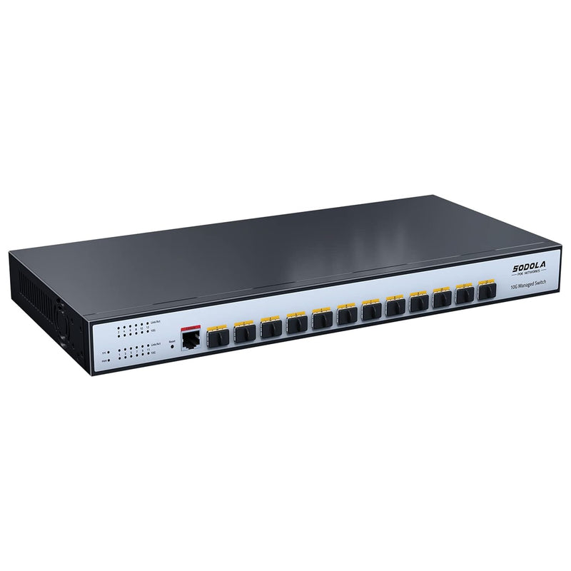 12 Port 10G Sfp+ Smart Switch| L2/L3+ Smart Managed | Dos Attack Prevention |