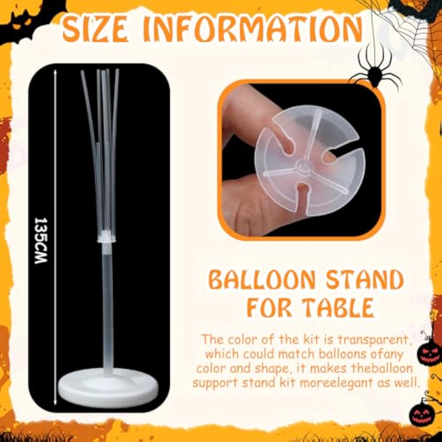 62pcs Halloween Balloon Kit Purple Black Green Foil Balloons for Party Decorations