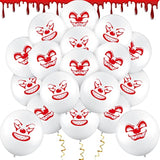 100pcs Halloween Clown Balloons, 12" Latex Scary Carnival Party Decorations