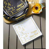 2026 New Year Plates And Napkins Party Supplies - Serves 25 - Happy New Year Eve 9 Inch And 7 Inch Plates, Napkins Ny Party Decorations Favors