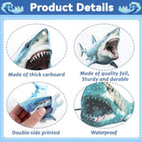 60Pcs Shark Birthday Hanging Swirls Blue Ocean Under the Sea Decorations