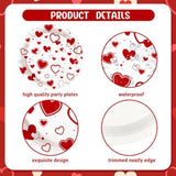 112 Pcs Red Heart Valentines Day Party Decorations Galentines Day Plates And Napkins Sets Party Supplies Disposable Dinnerware Plates Cups Napkin Baby Shower Birthday Decorations Serves 16
