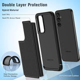 Samsung Galaxy A54 5G Dual Layer Shockproof Rugged Case Matte Black