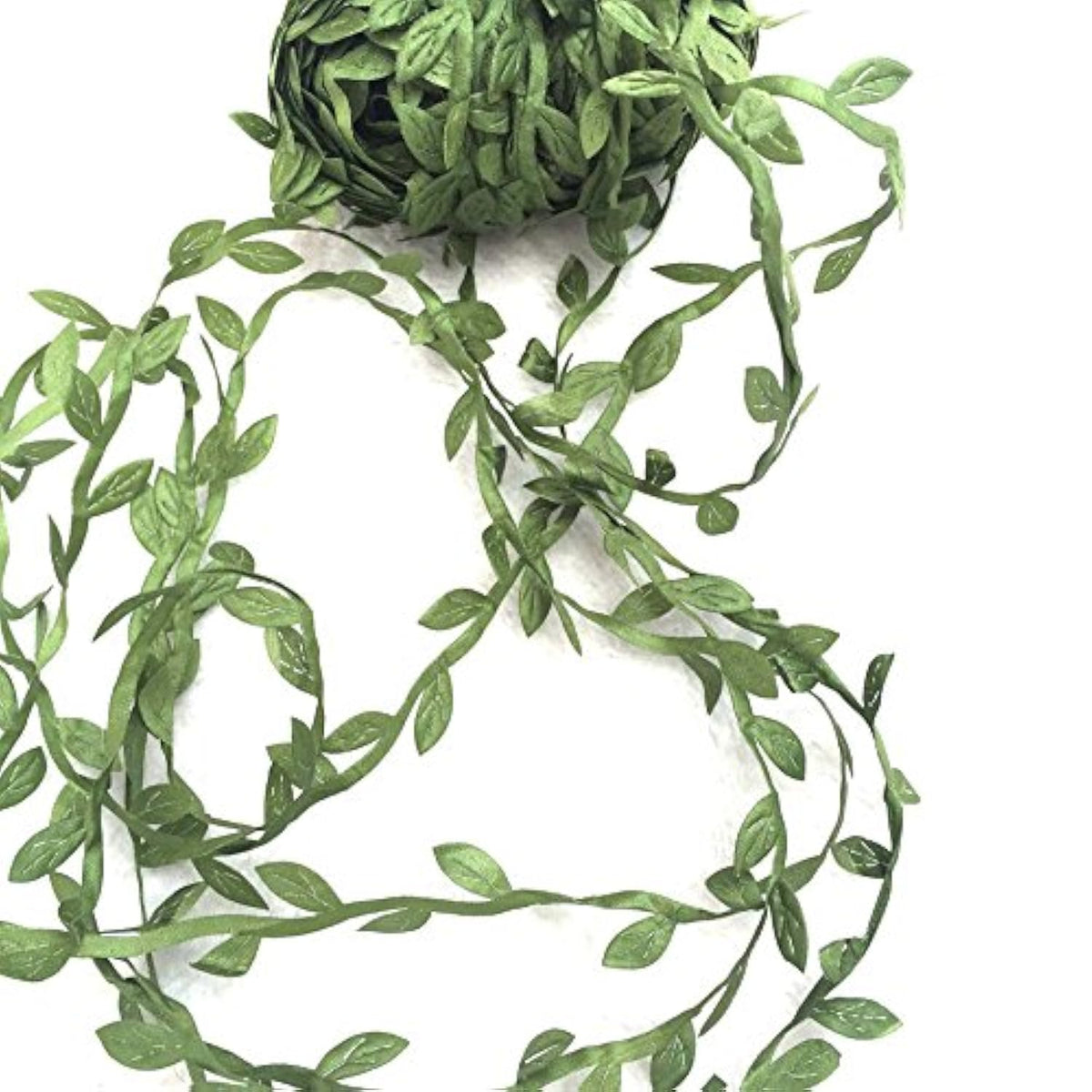 21.8 Yards Olive Leaf Vine Ribbon, Diy Leaf Headband, Leaf Balloon Tai