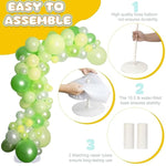 Balloon Arch Kit Balloon Arch Stand With Base, 9.35Ft & 6Ft High Free Bending Half Arch Balloon Stand For Wedding Birthday Party Baby Shower Yard Lawn Graduation Decorations