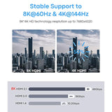 Usb C To Hdmi 2.1 Cable [8K@60Hz,4K@144Hz,2K@165Hz] 6Ft Type C To Hdmi 8K Brai